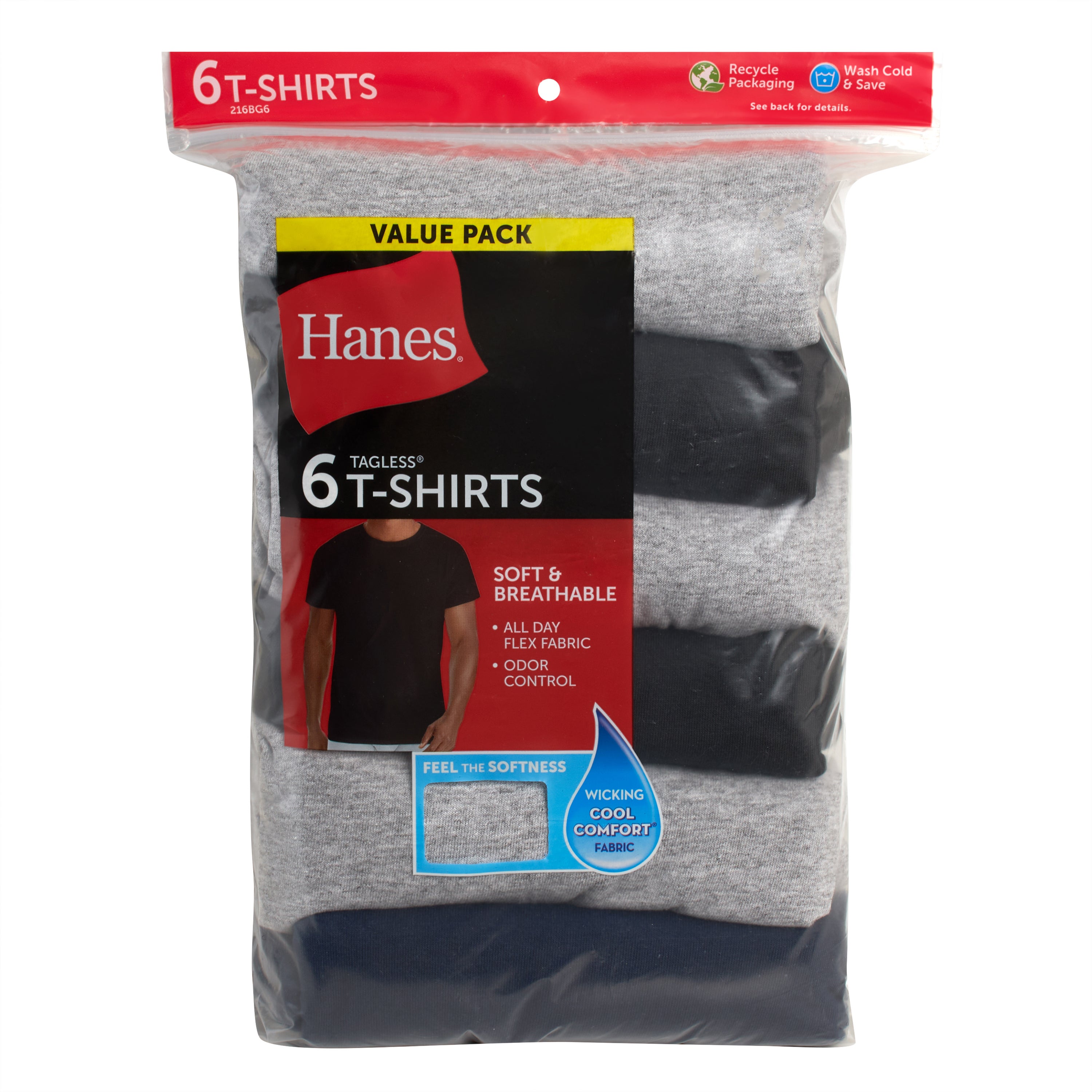 Mondetta Men’s Performance Wicking Tee 2-Pack – Short Sleeve, Moisture-Wicking (G42)