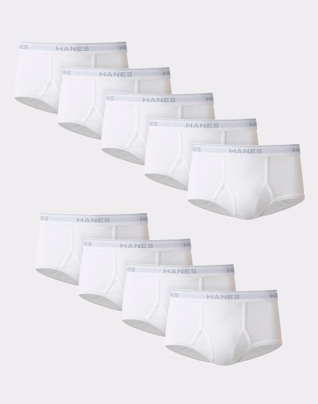 Hanes Men's Moisture-Wicking Cotton Briefs - Multi-Pack Comfort Underwear