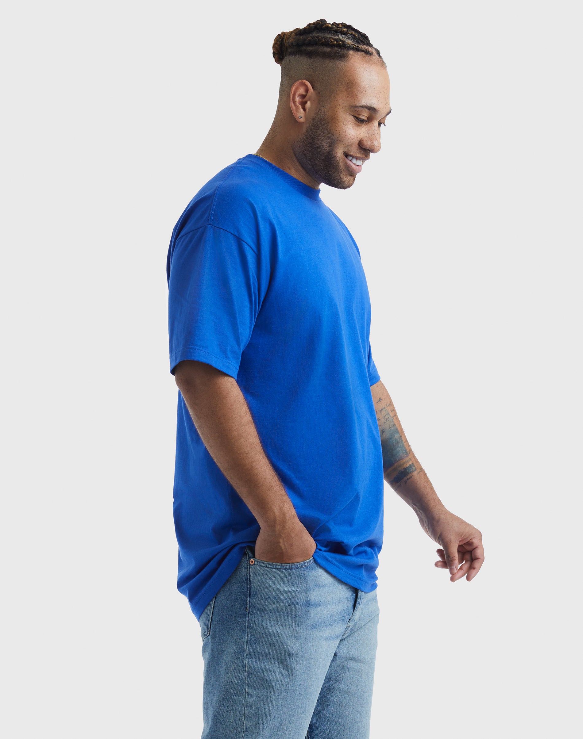 Hanes Beefy-T Men's Heavyweight Cotton T-Shirt Big & Tall Sizes