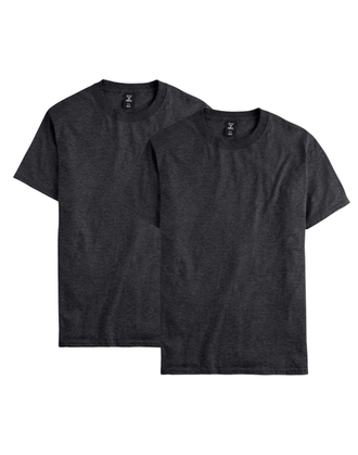 Hanes Beefy-T Men's Pocket T-Shirt - 3XL Charcoal Heather | 100% Ringspun Cotton Heavyweight Tee