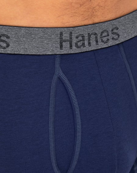 Hanes Boxershort met ondersteunende buidel, ondergoed voor heren, niet schurend, vochtafvoerende geurcontrole, 3 stuks (normale of lange pijpen), XXL