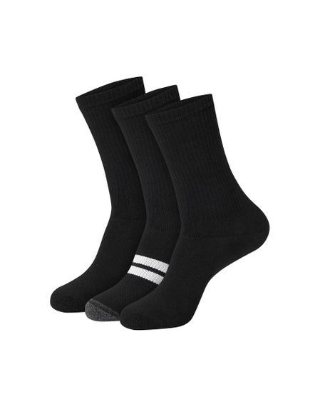 Hanes Cool DRI Men's Crew Socks with Ventilation, 3-Pairs