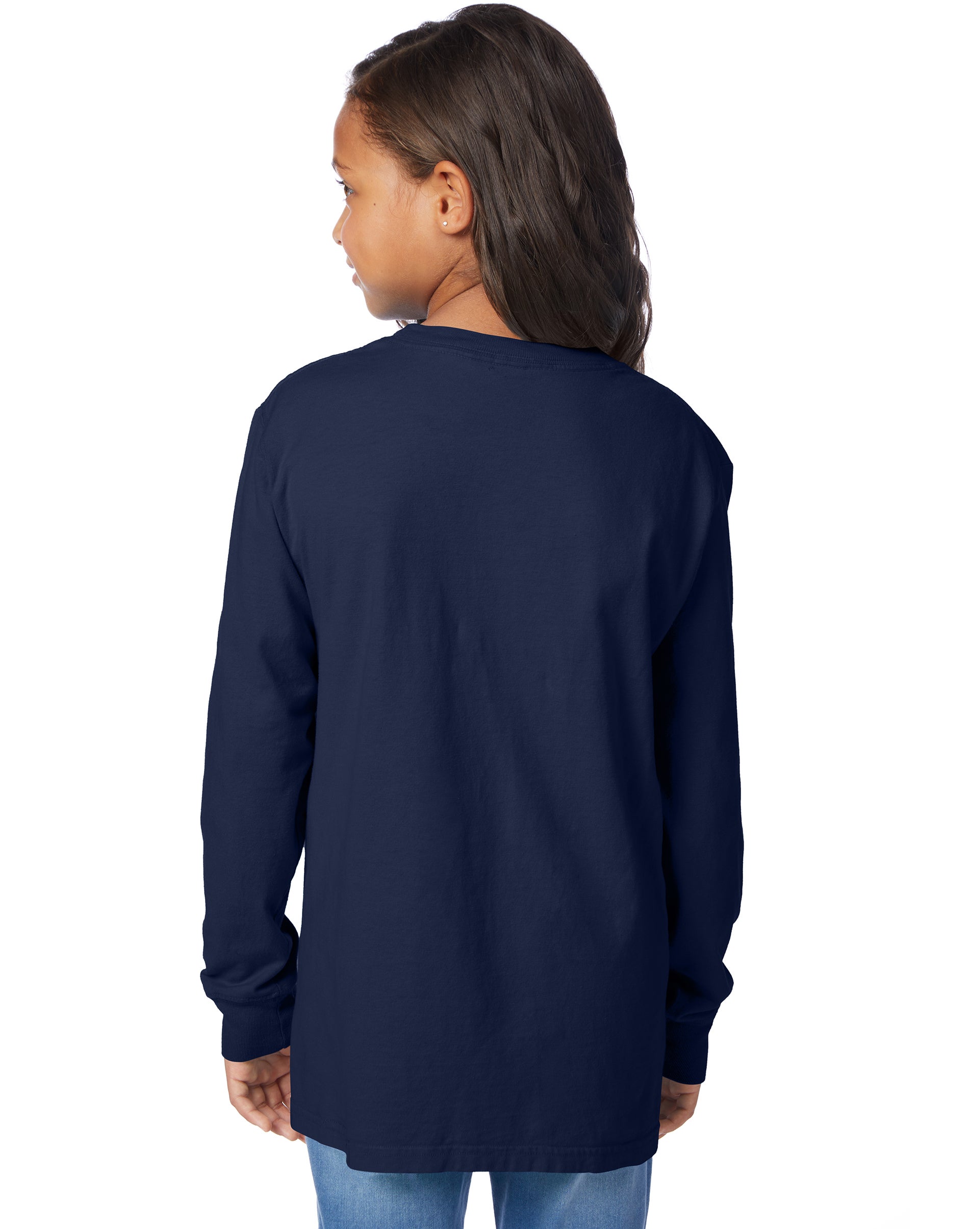 Hanes Kids' Garment Dyed Long Sleeve T-Shirt