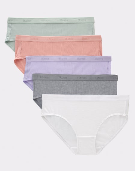 Hanes® Toddler Girls' Tagless® Briefs - Assorted Colors, 2-3 / 6 Pk