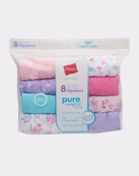 Hanes Girls' Hipster Multipack