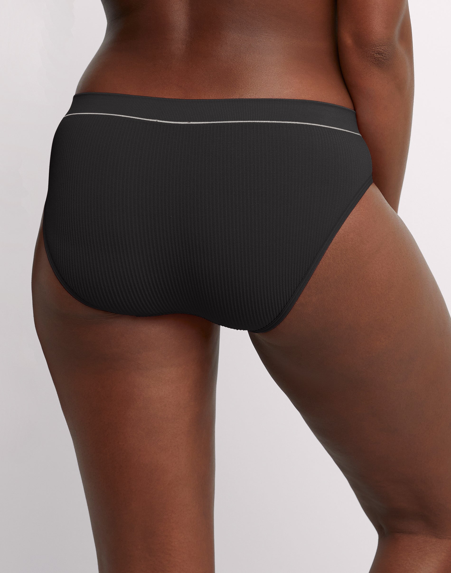 Hanes Originals Women's Seamless Rib Bikini Underwear, Neutrals, 6