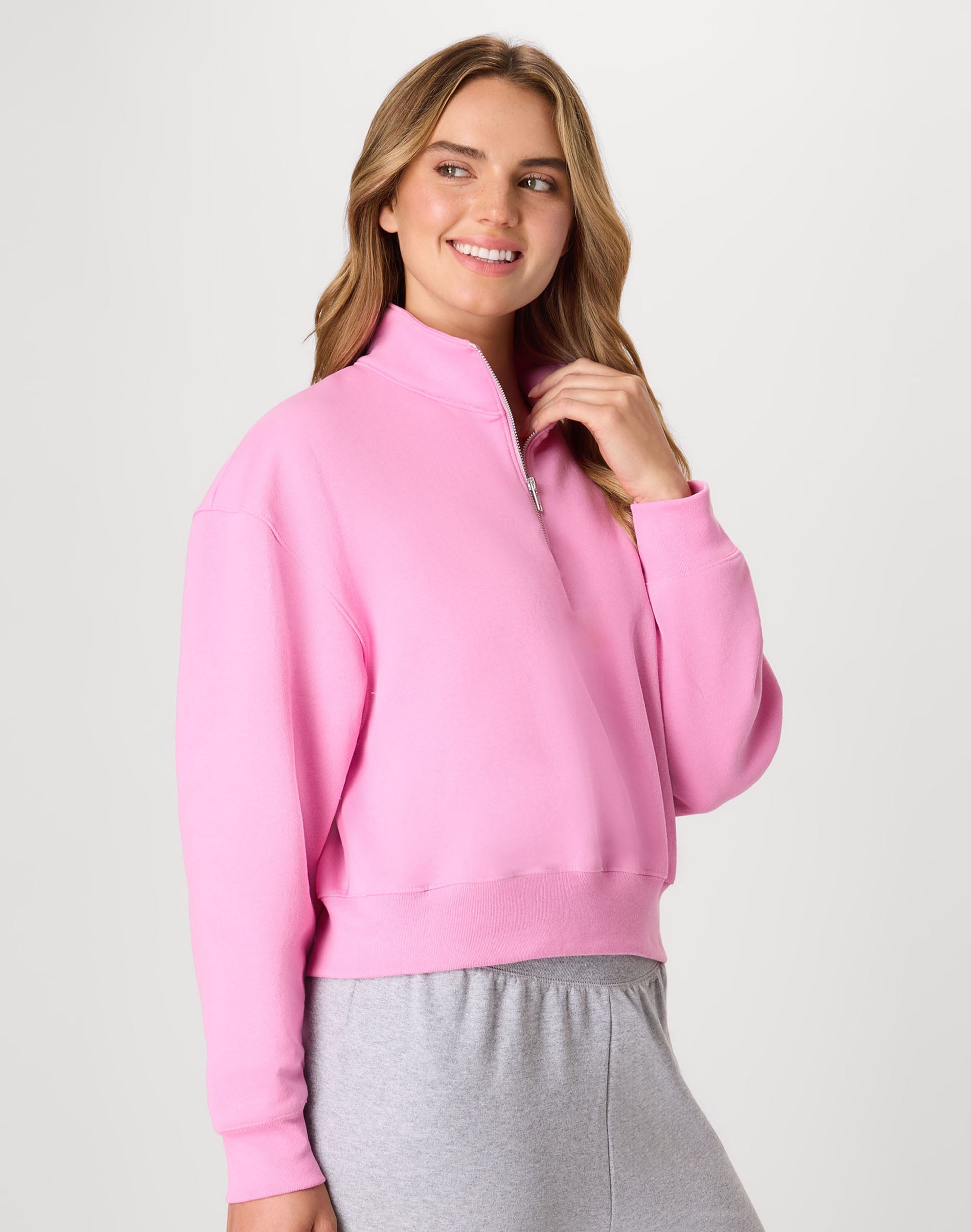 Hanes EcoSmart Women's Fleece Quarter-Zip Pullover