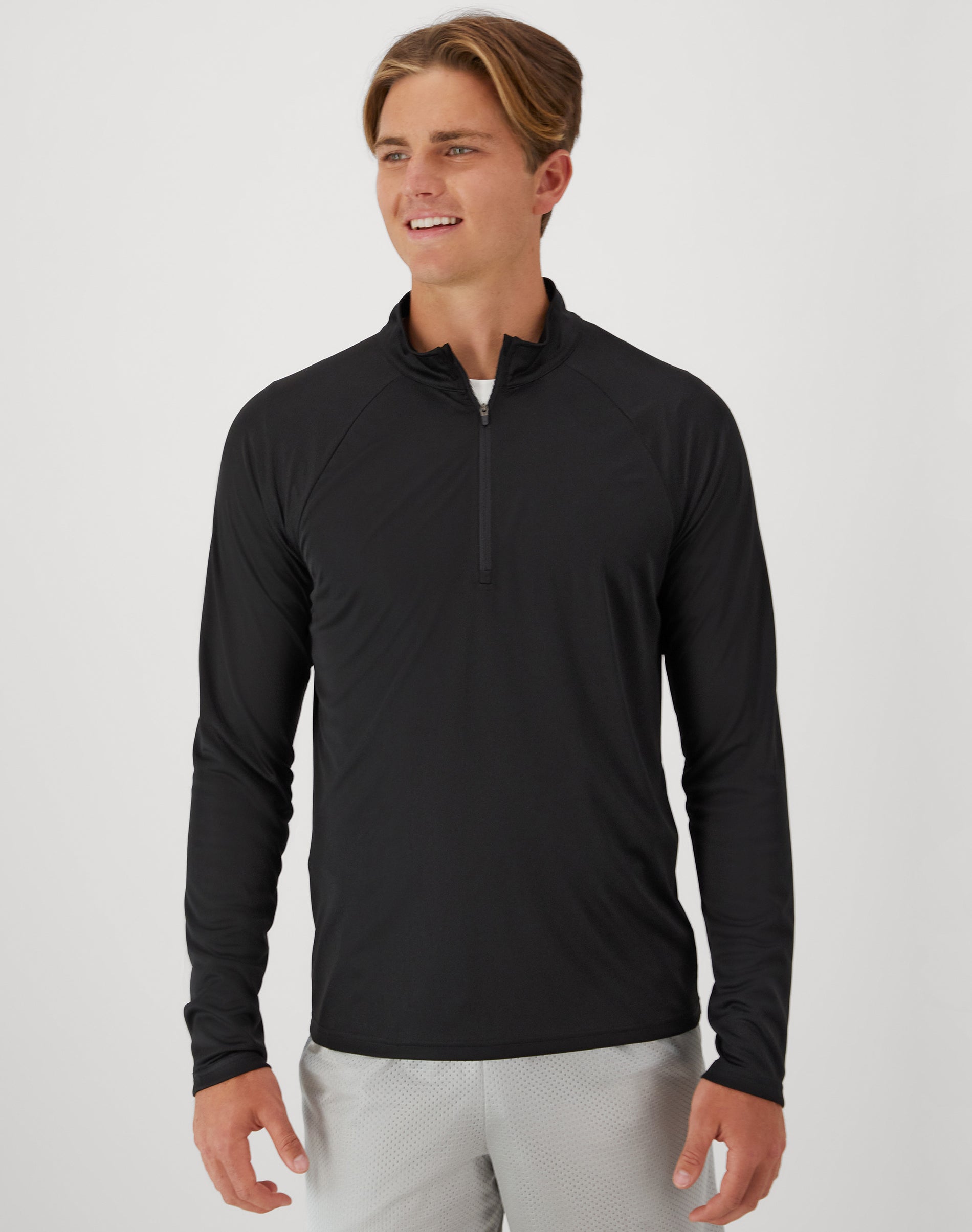 Hanes Cool DRI Men's Quarter-Zip Pullover, 3-Pack, Moisture-Wicking
