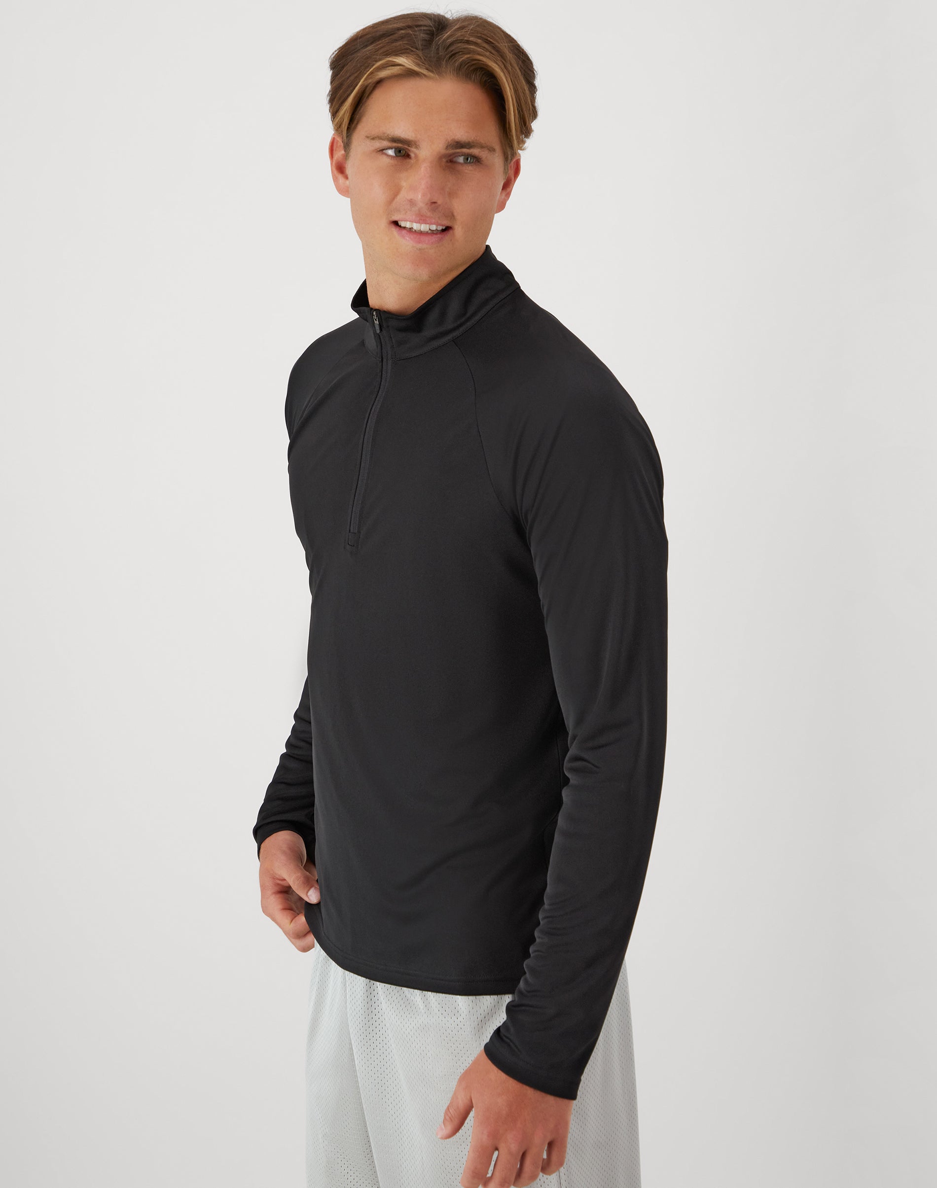 Hanes Cool DRI Men's Quarter-Zip Pullover, 3-Pack, Moisture-Wicking