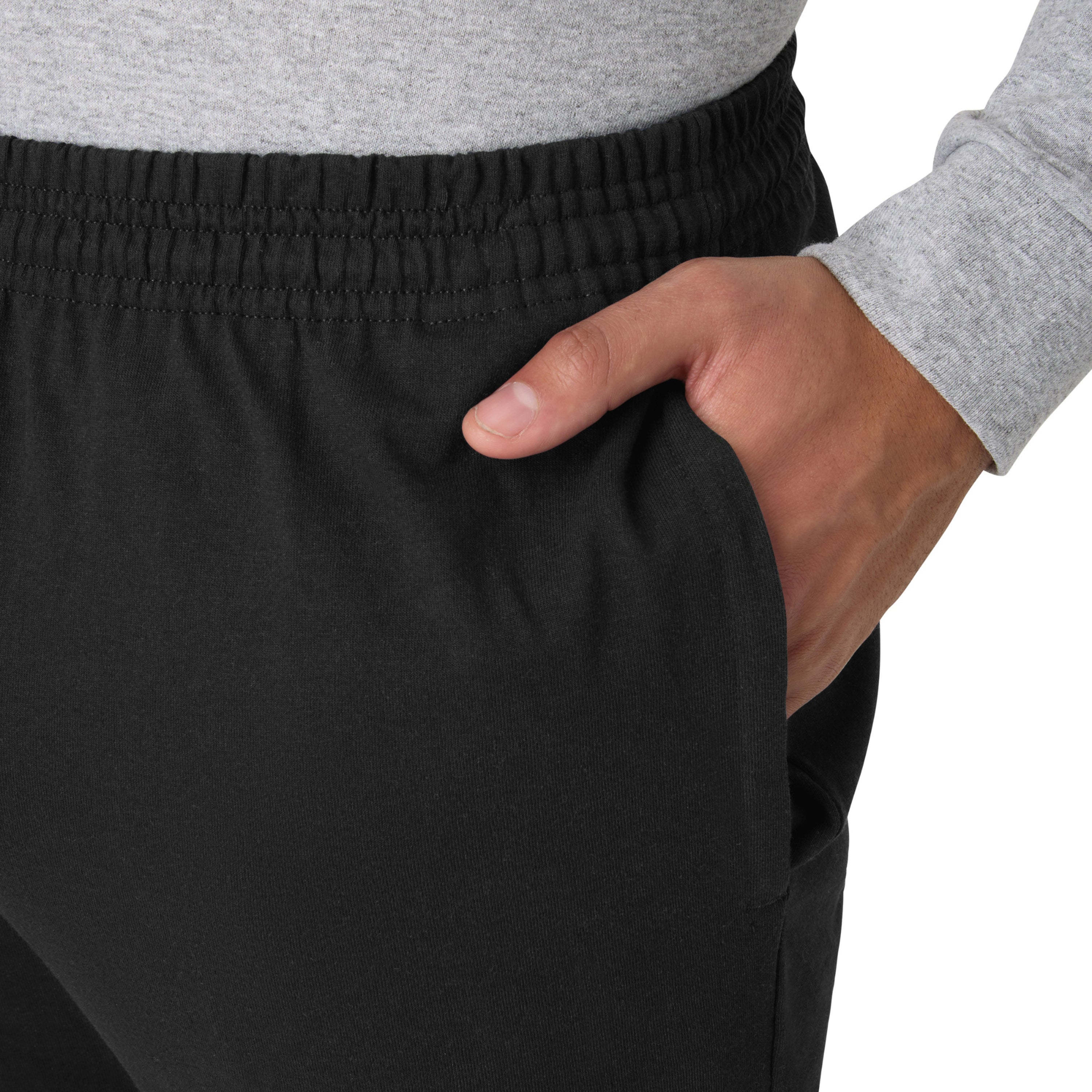 Hanes Essentials Men's Midweight Cotton Jersey Sweatpants Pack - 3
