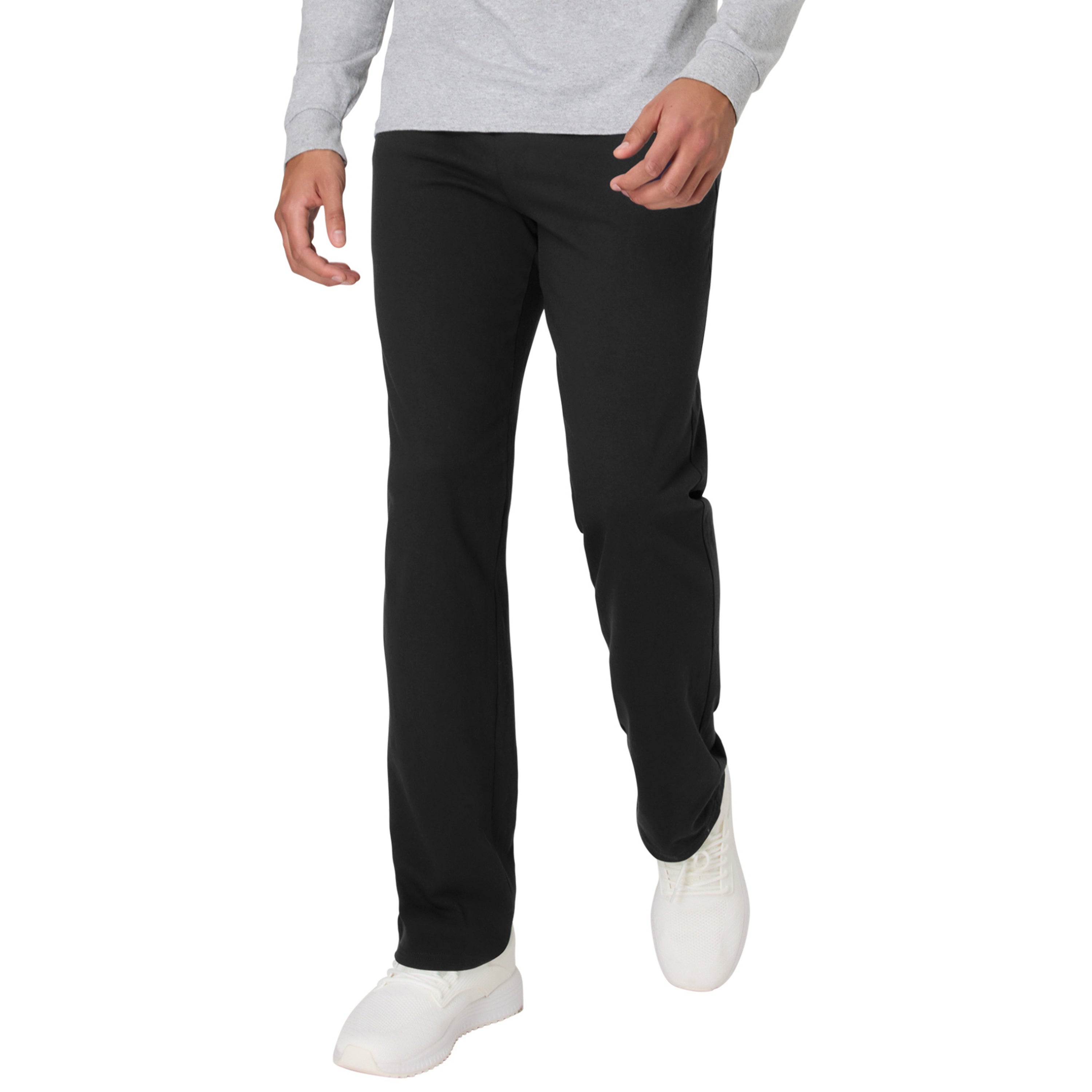Hanes Essentials Men's Midweight Cotton Jersey Sweatpants Pack - 3