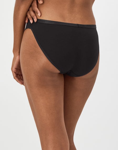 Hanes Confezione Da 3 Bikini In Microfibra Con Pizzo | Invisibile Sotto I Vestiti | Taglie 40-42 | Morbido E Senza Etichetta - 4