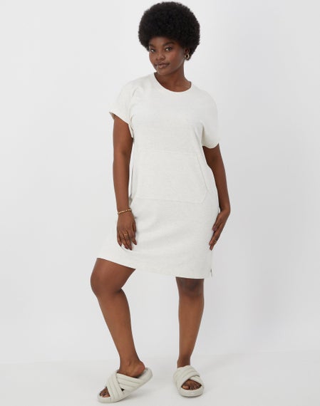 fleece shirt dress Organic Wool Krepp-fleece Dress