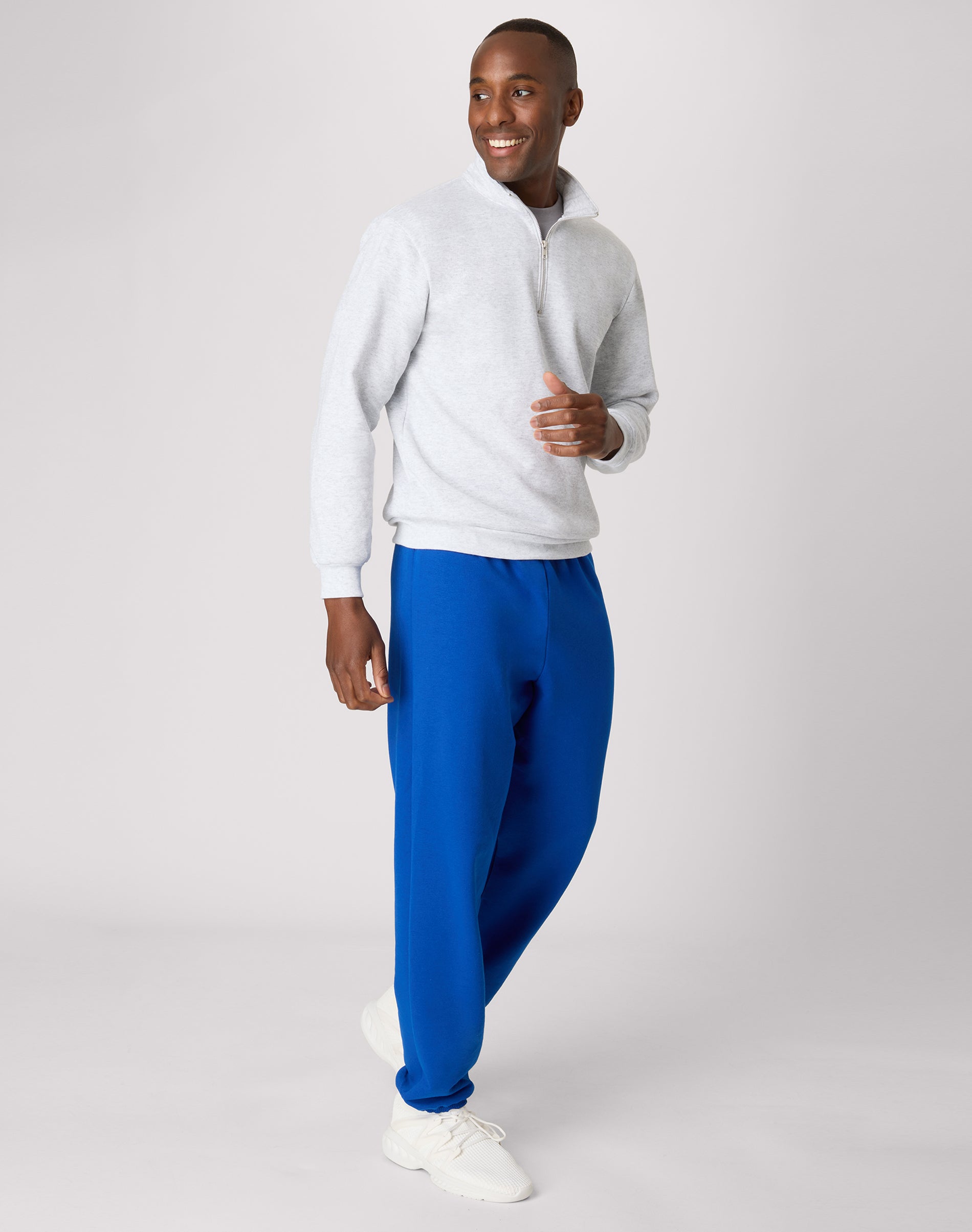 Hanes EcoSmart Men's Fleece Quarter-Zip Pullover