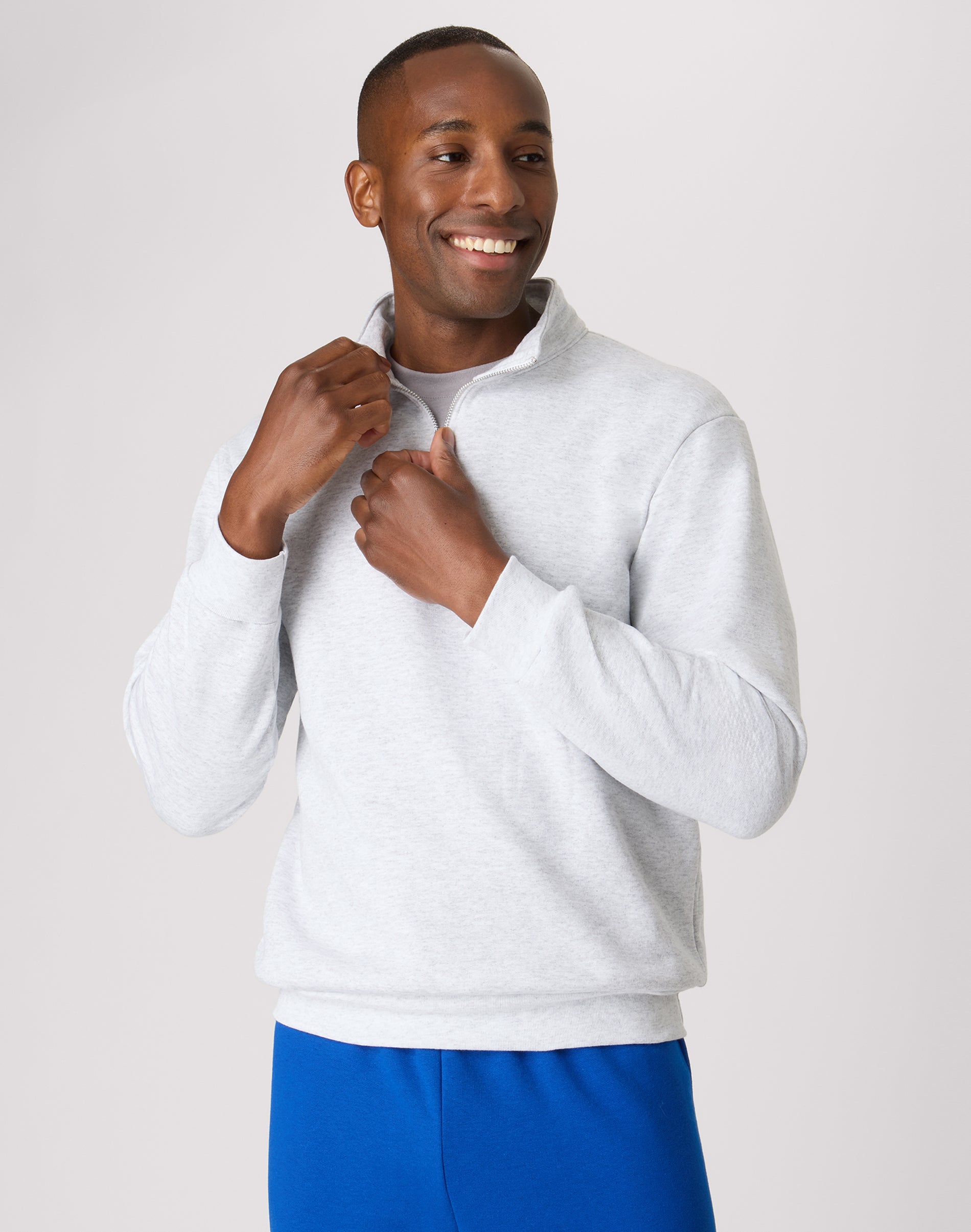 Hanes EcoSmart Men's Fleece Quarter-Zip Pullover