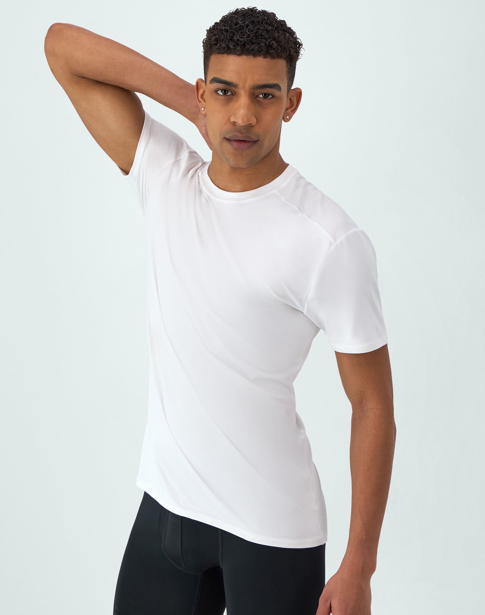 Hanes Moves Ultimate Men's Breathable Mesh Crewneck T-Shirt, X