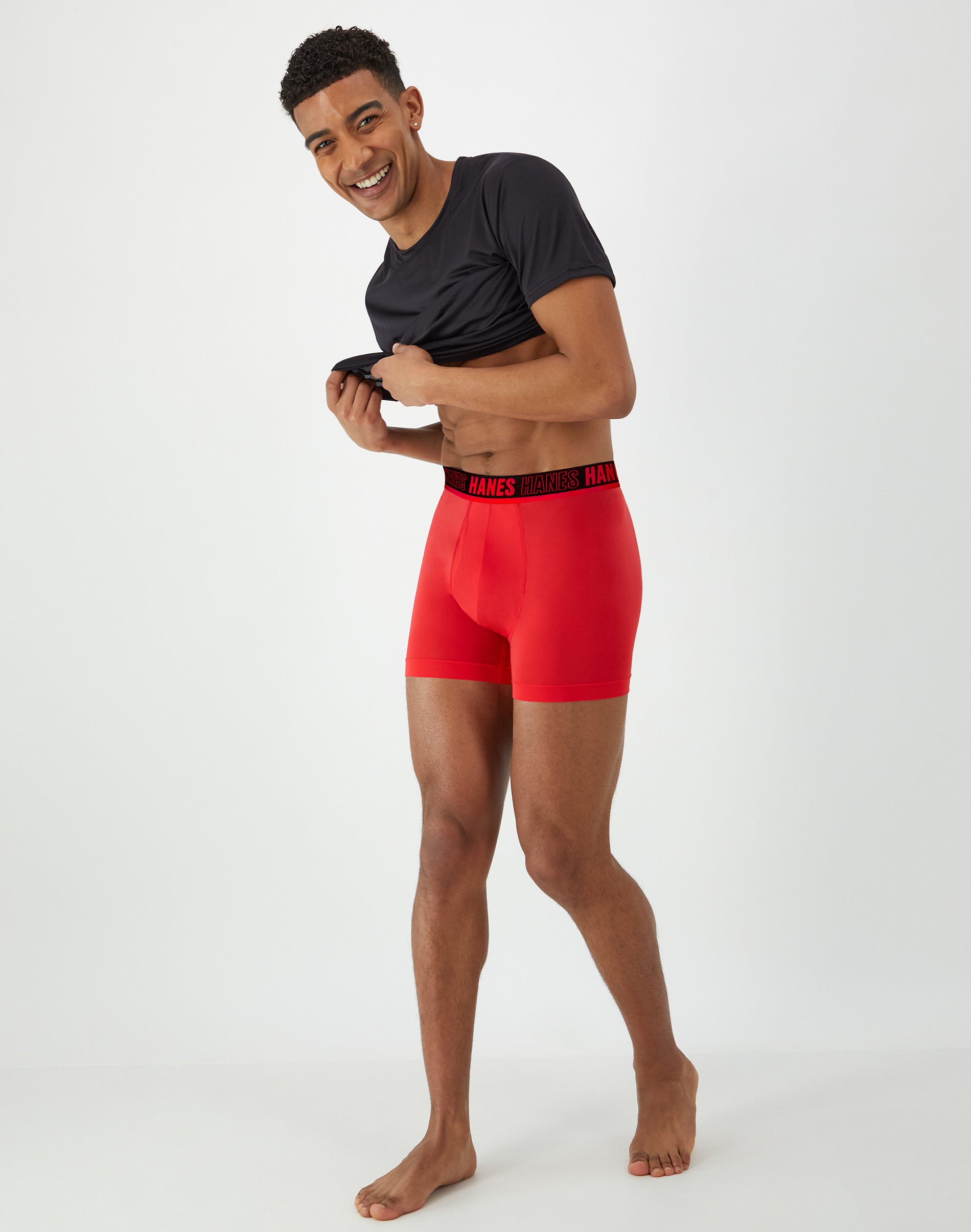 Hanes Moves Ultimate Men's Anti-Chafe Trunk Underwear, Total